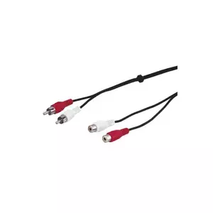 Аудиокабель Goobay AVK 125-500 5.0m 2 x RCA Черный