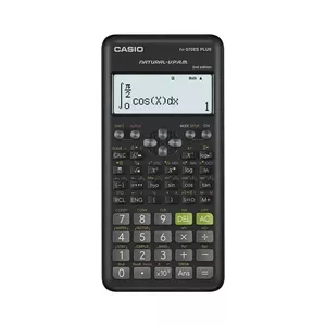 Scientific calculator CASIO FX-570ESPLUS-2 — 12‑digit, dot‑matrix display, 42 keys, battery, cover, black