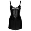 Noir Bodie L body dress — powerwetlook, front zip Photo 8