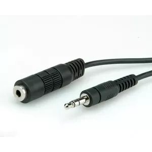 ROLINE 3.5mm Cable ST/BU, 3m audio kabelis Melns