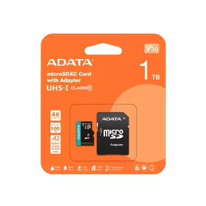Memory Card ADATA 1TB MicroSDXC UHS-I AUSDX1TUI3V30SA2-RA1