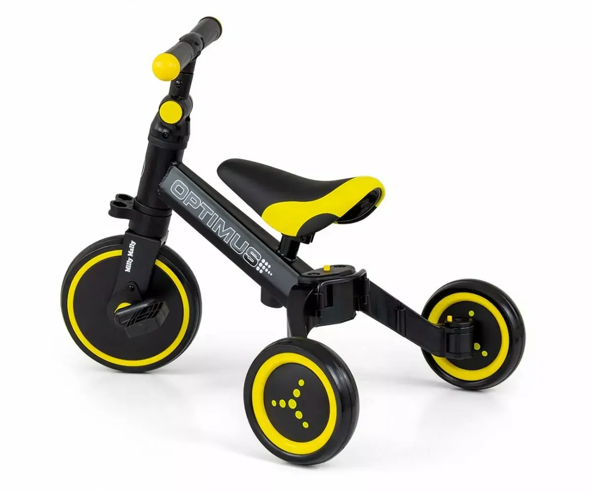 Bērnu velosipēds milly mally Bike 3in1 Optimus Black Photo 2