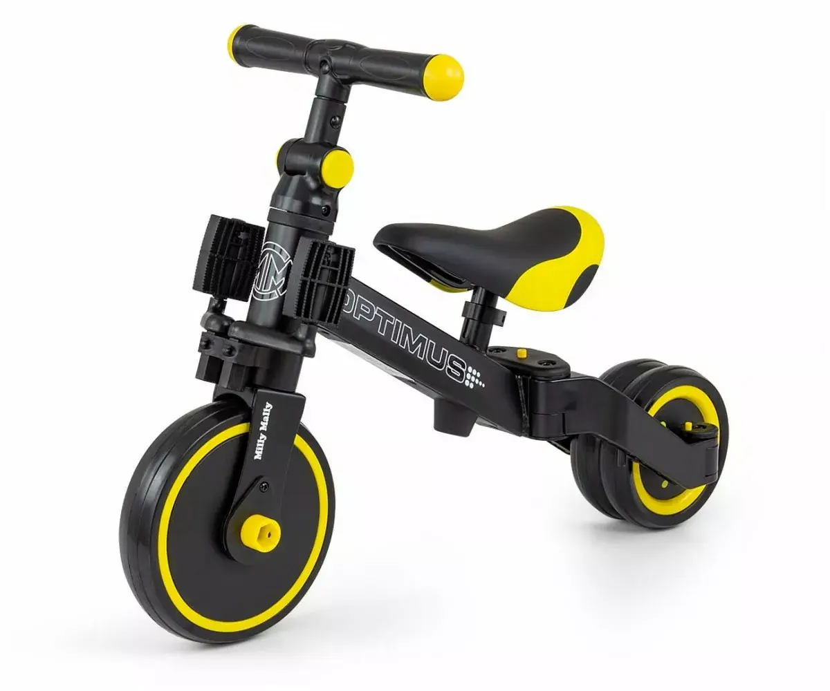 Bērnu velosipēds milly mally Bike 3in1 Optimus Black Photo 4