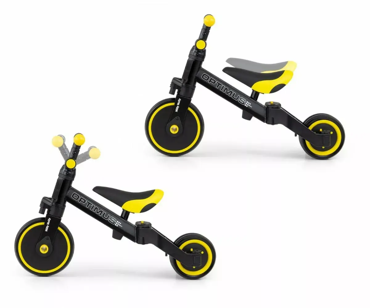 Bērnu velosipēds milly mally Bike 3in1 Optimus Black Photo 7