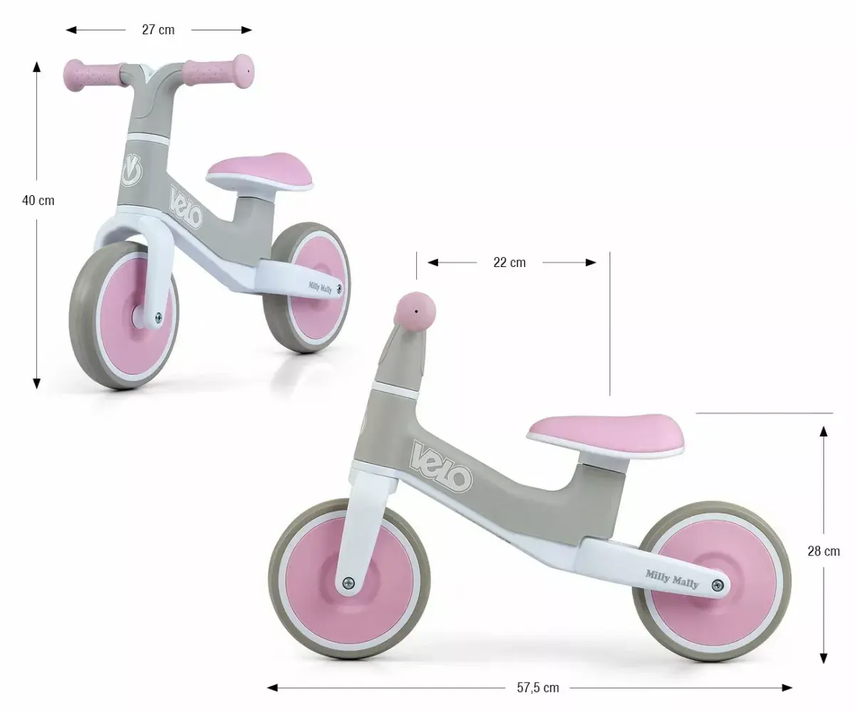 Balanss velosipēds milly mally Velo Pink 5481 Photo 7