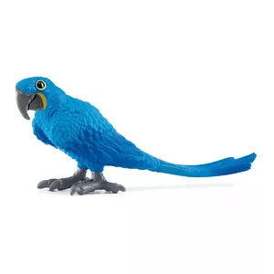Figure Schleich Hyacinth Macaw model 14859 — blue, grey and yellow bird figurine, recommended age 3+