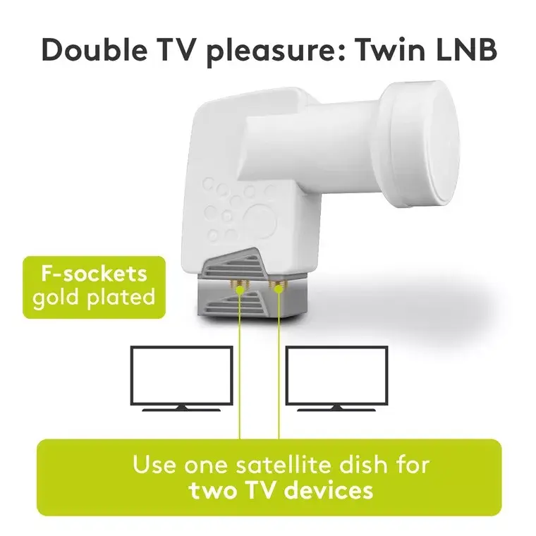 Universālais Twin LNB Goobay 67270 Photo 6