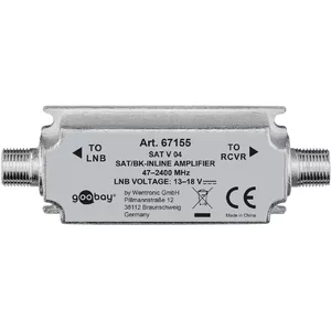 Inline pastiprinātājs Goobay SAT/BK 47 MHz - 2400 MHz