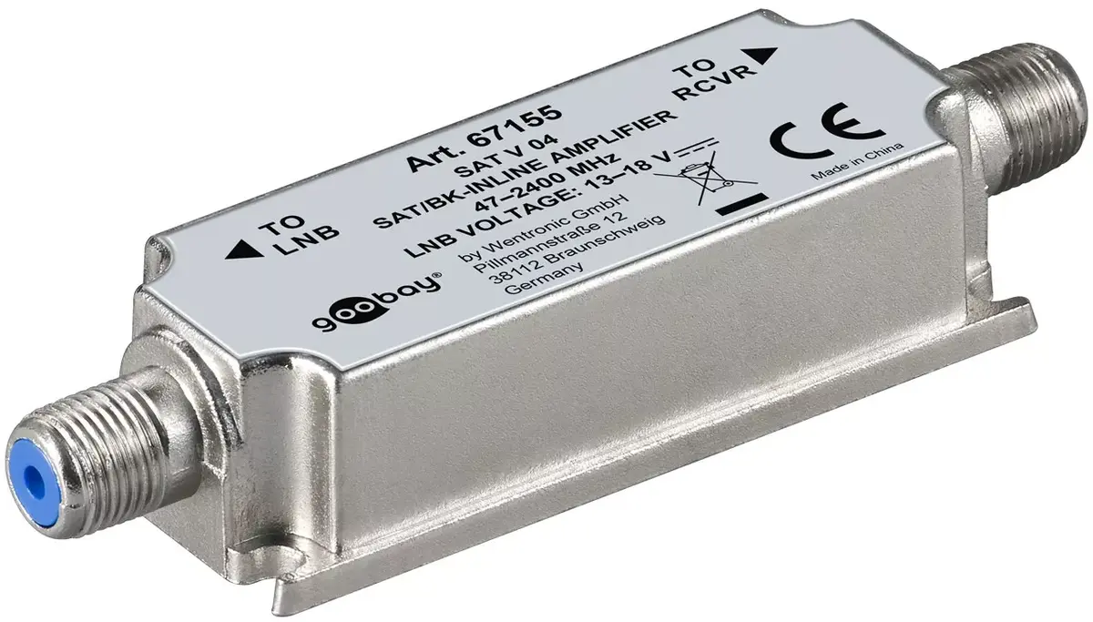 Inline pastiprinātājs Goobay SAT/BK 47 MHz - 2400 MHz Photo 2
