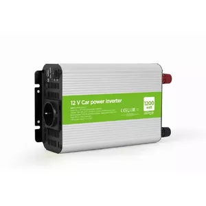 Gembird EG-PWC1200-01 power adapter/inverter Auto 1200 W Grey