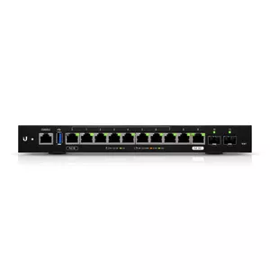 Ubiquiti EdgeRouter ER-12 ar vadiem pievienojams rūteris Tīkls Gigabit Ethernet Melns