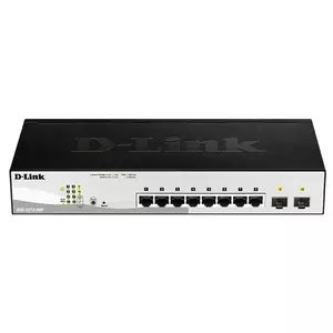 D-Link DGS-1210-08P Managed L2 Gigabit Ethernet (10/100/1000) Power over Ethernet (PoE) Black