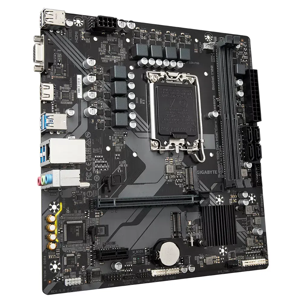 Motherboard GIGABYTE B760M H DDR4, Code: B760M-H Photo 3