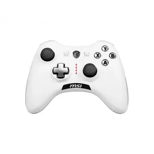 MSI FORCE GC20 V2 WHITE Gaming Controller 'PC and Android ready, Wired, adjustable D-Pad cover, Dual vibration motors, Ergonomic design, detachable cables'