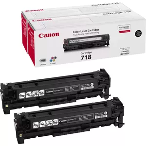 Canon CRG-718 Bk VP тонерный картридж 2 шт Подлинный Черный