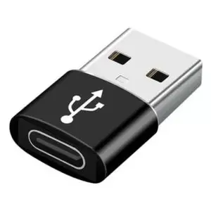 Kabeļa dzimuma mainītājs Gembird A-USB2-AMCF-02 USB A uz USB C melns