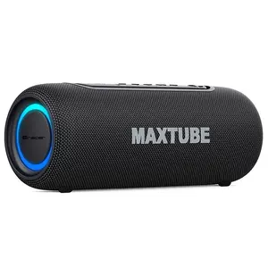 Speakers TRACER MaxTube 20W TWS Bluetooth, black — portable wireless audio, stereo sound