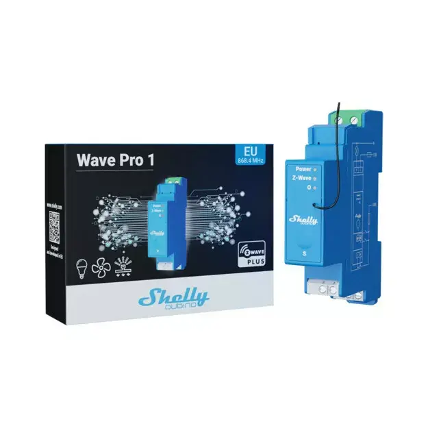 Cietvielas relejs Shelly Qubino Wave Pro 1 Photo 4