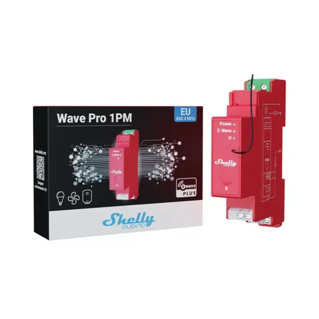 Твердотельное реле Shelly Qubino Wave PRO 1PM Photo 2