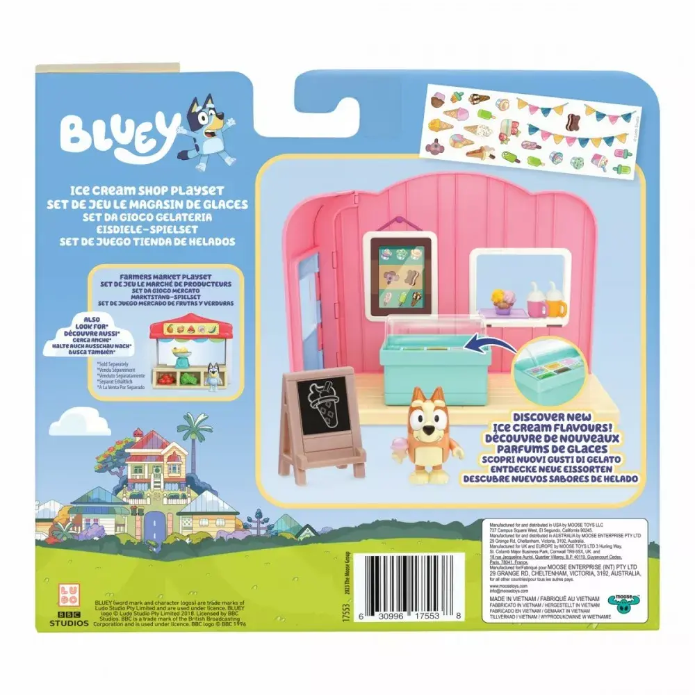 TMTOYS Mini Bluey Ice Cream Shop figūru komplekts BLU17553 Photo 4