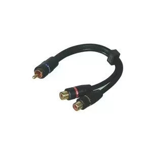 Аудиокабель RCA 2 x RCA Goobay AVK 309-020 0.2m Черный
