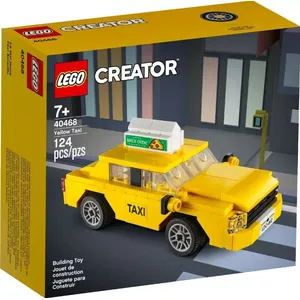 LEGO Creator 40468 Yellow Taxi 3-in-1 model — modular vehicle set, convertible to cab, diner and car