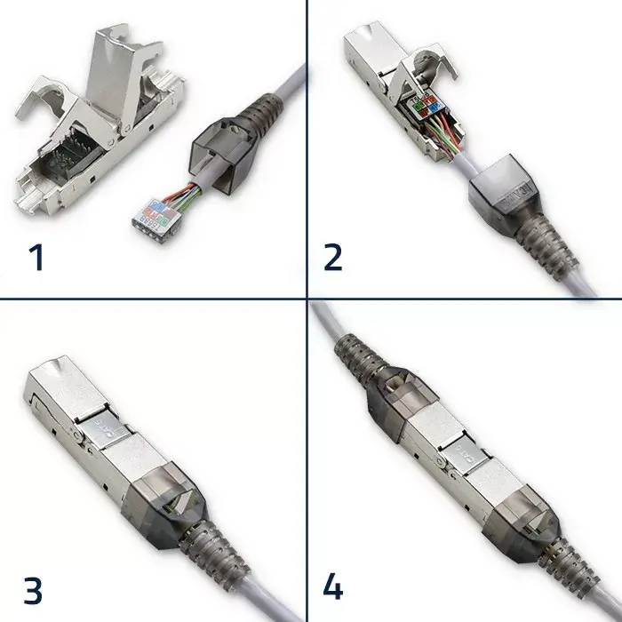RJ45 bezinstrumentu spraudnis QOLTEC 54540 CAT6 STP Photo 8
