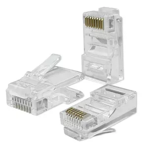 Модульный разъем RJ45 QOLTEC 54550 CAT5e UTP, упаковка 100 шт.