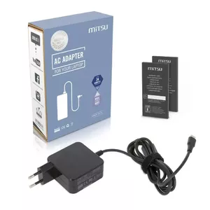 MITSU AC Adapter USB-C 45 W Type-C (Black) — 45W USB-C power adapter for portable devices