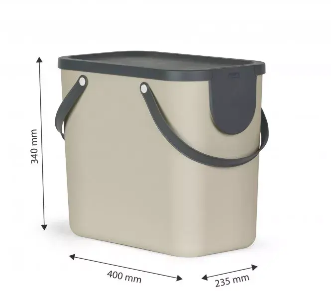 Trash bin Rotho Albula 25 L rectangular Photo 3