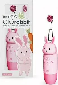 Electric Toothbrush InnoGio GIOrabbit Pink — children's rechargeable toothbrush, compact design