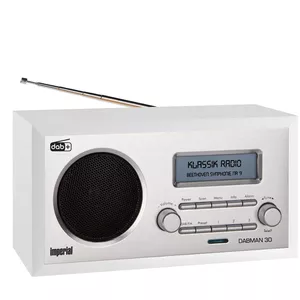 Personal Radio Imperial DABMAN 30 — DAB+, FM, 5 W RMS, LCD 2.75", Silver/White