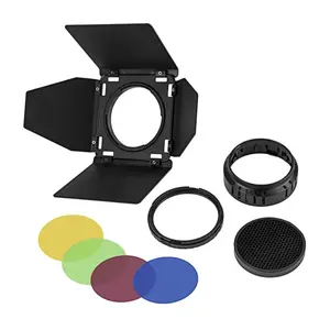 Godox BD-10 Barn Door for AD300Pro Flash Head with 4-Way Flaps and Honeycomb Grid