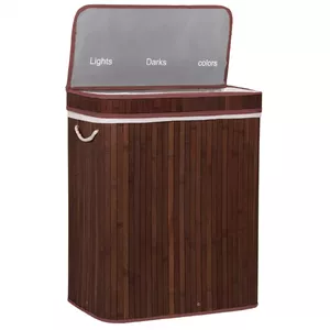 Бамбуковая корзина для белья Springos HA0067 100л