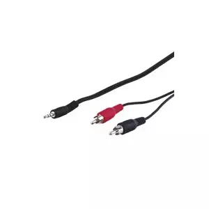 Audio Cable Goobay AVK 118-050 0.5m 3.5mm 2 x RCA Black