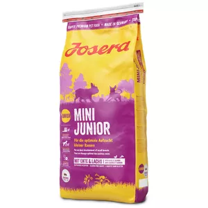 Сухой корм для щенков JOSERA MiniJunior 12.5 кг — птица (утка), 29% белка, 18% жира, для маленьких пород (5–10 кг)