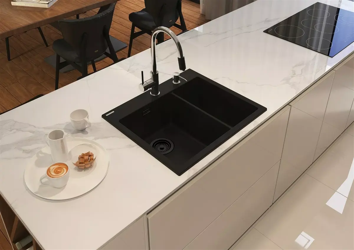 Granite 1.5-bowl sink Deante ZQE N503 Photo 3