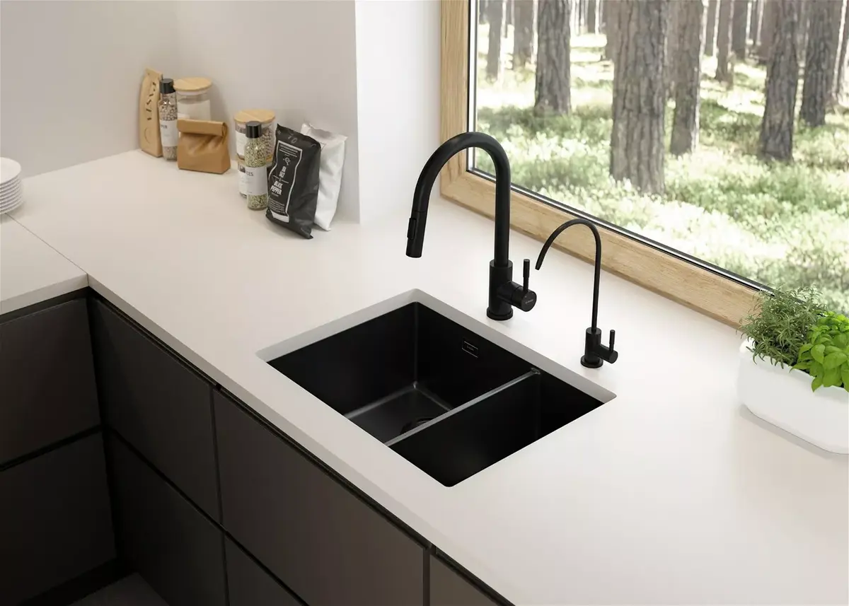 Granite 1.5-bowl sink Deante ZQE N503 Photo 4