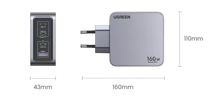 Lādētājs UGREEN Nexode Pro 160W GaN Photo 13