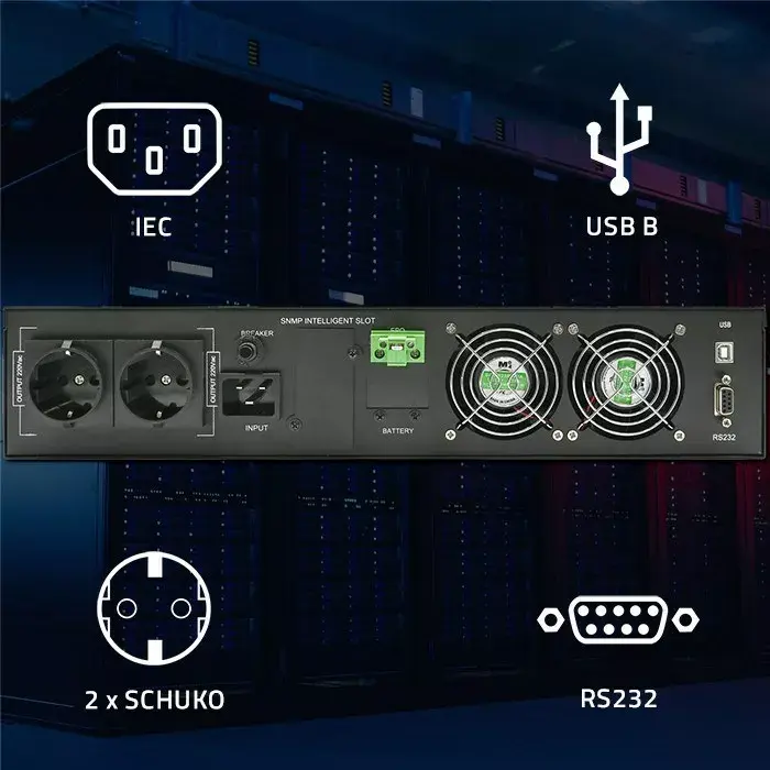 UPS QOLTEC 52287 3kVA 3000W Photo 6