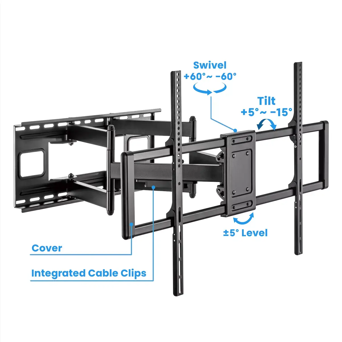 MANHATTAN full-motion TV mount 60–120" VESA 200x200–900x600 Photo 10