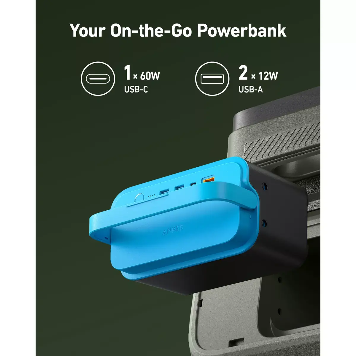 Battery Anker A17B5011 — Black/Blue, 1 pc Photo 3