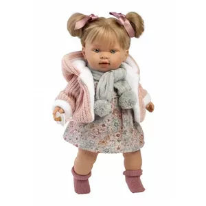 Lelle Aleksandra 42 cm, raud, runā, ar mānekli, mīkstais ķermenis Spānija LL42284