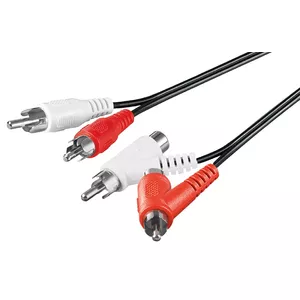Stereo Connector Cable Goobay 50214 RCA with Passthrough 1.5m