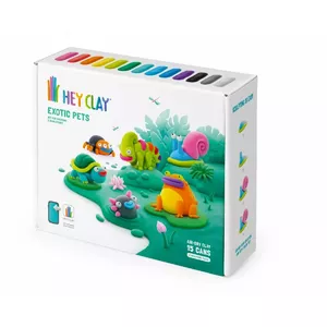 Plastic mass TMTOYS Hey Clay Exotic animals set — 15 cans (HCL15025CEE) by TMTOYS