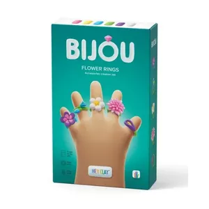 Plastic mass TMTOYS Hey Clay Bijou Flower Rings set for modeling jewelry HCL31001CEE