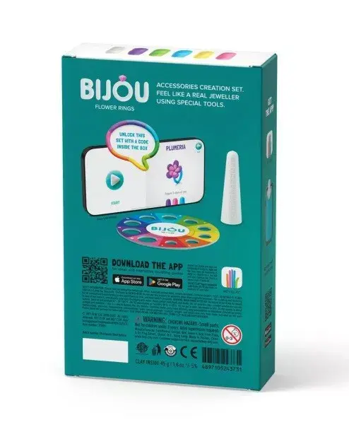 TMTOYS Hey Clay Bijou Flower Rings modeling set Photo 2