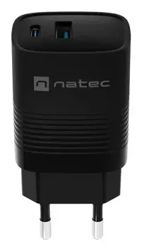 NATEC NUC-2141 30W USB-C PD + USB-A QC lādētājs Photo 4