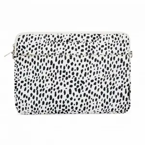 Laptop bag iLike ILIUN16LBLW for 15–16 inch laptops, fabric, shoulder strap, leopard white