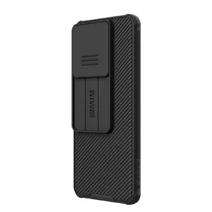 Защитный чехол Nillkin CamShield Pro для Xiaomi Redmi Note 13 Pro 5G — чёрный, с выдвижной защитой камеры, тонкий